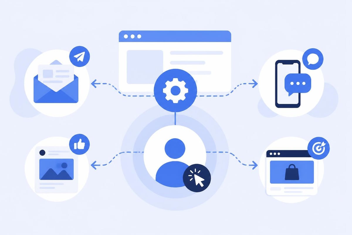 Multi-channel automation workflow