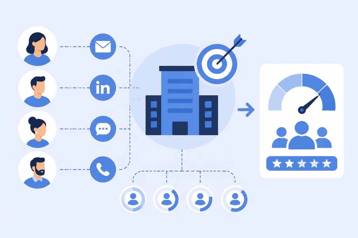 Account-based marketing automation structure