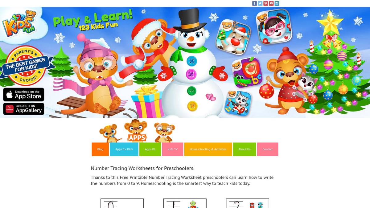 7 Fun Number Coloring Worksheets for Kids in 2026 - 123 Kids Fun – Interactive Number Coloring Printables