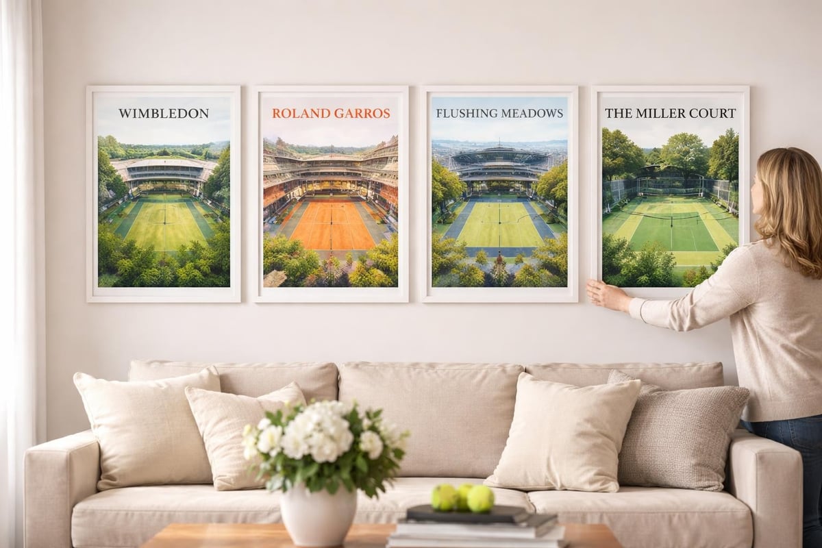 Tennis court memories visualization