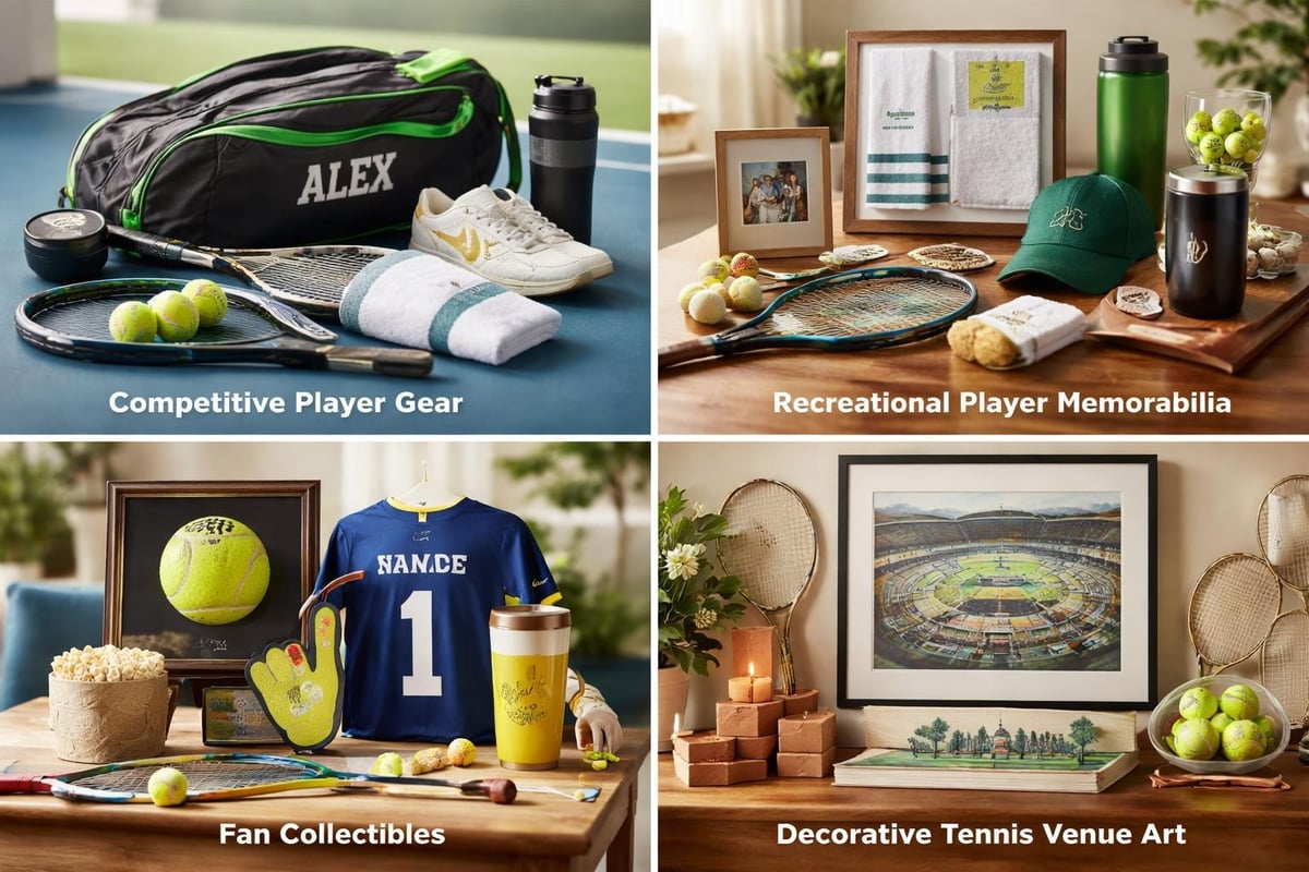 Tennis fan gift categories