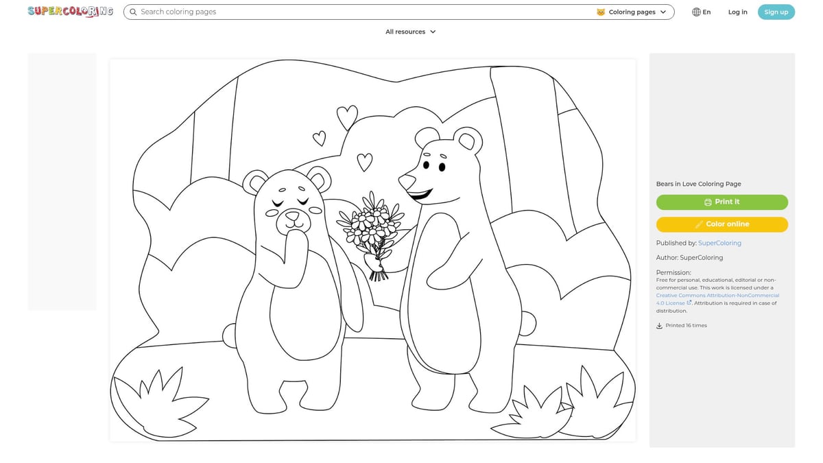 12 Adorable Love Printable Coloring Pages for 2026 - Bears in Love