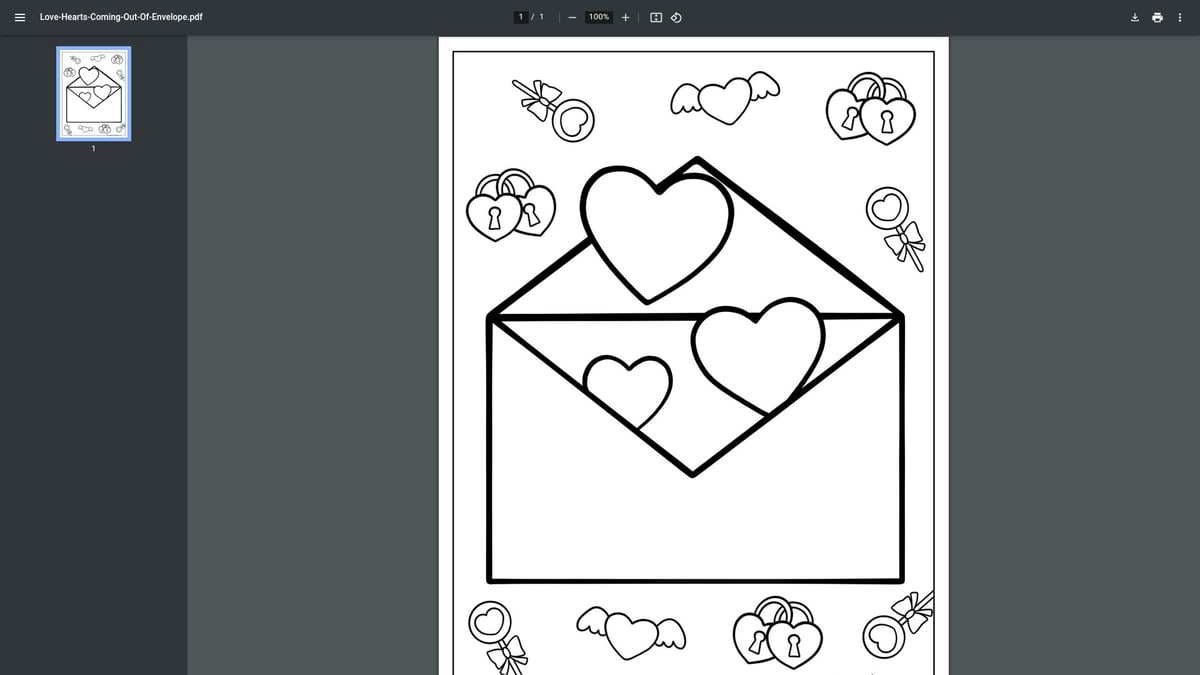 12 Adorable Love Printable Coloring Pages for 2026 - Love Hearts Coming Out Of Envelope