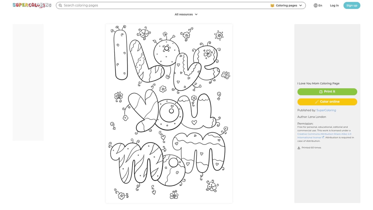 12 Adorable Love Printable Coloring Pages for 2026 - I Love You Mom Coloring Page