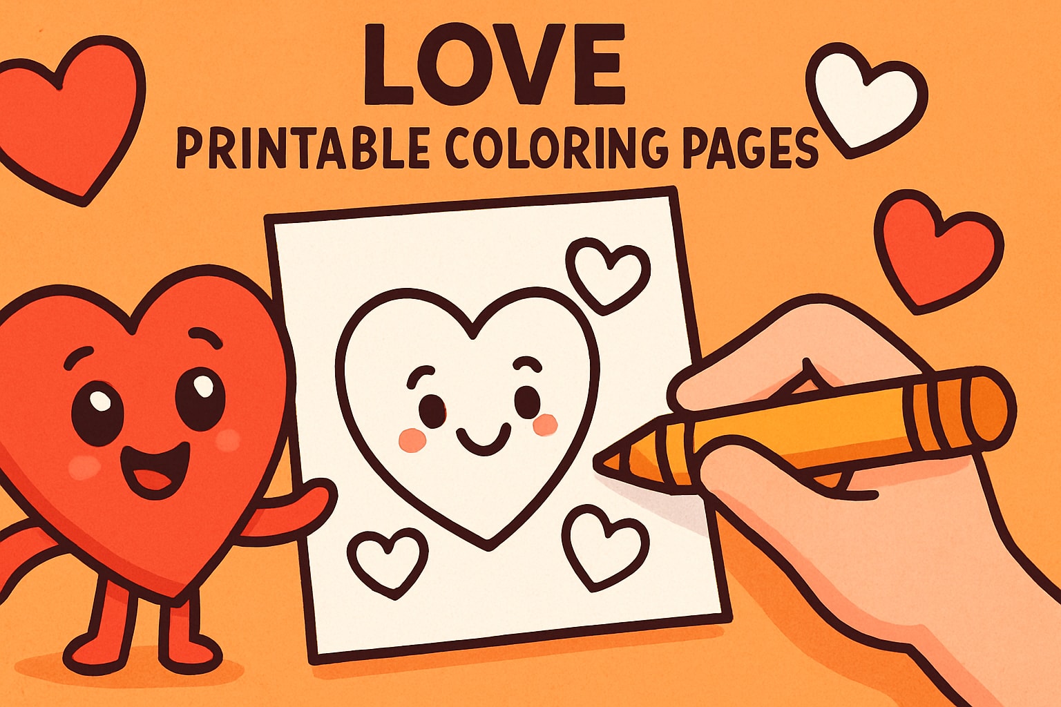 12 Adorable Love Printable Coloring Pages for 2026