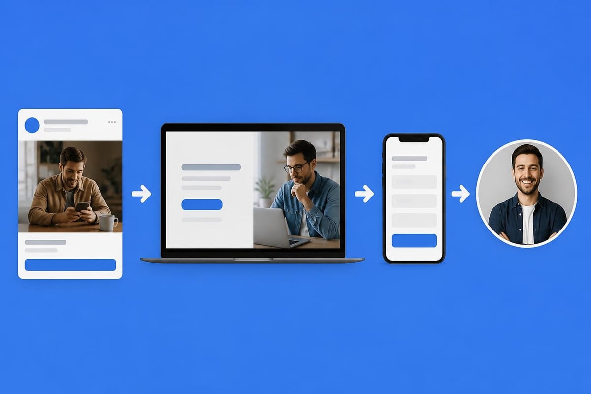 Paid advertising funnel