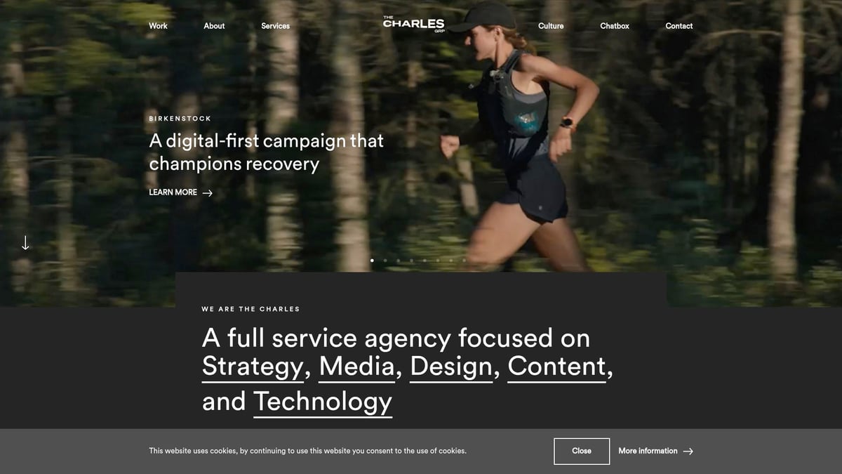 9 Must-See Creative Digital Marketing Websites in 2025 7 9 Must-See Creative Digital Marketing Websites in 2025 - The Charles