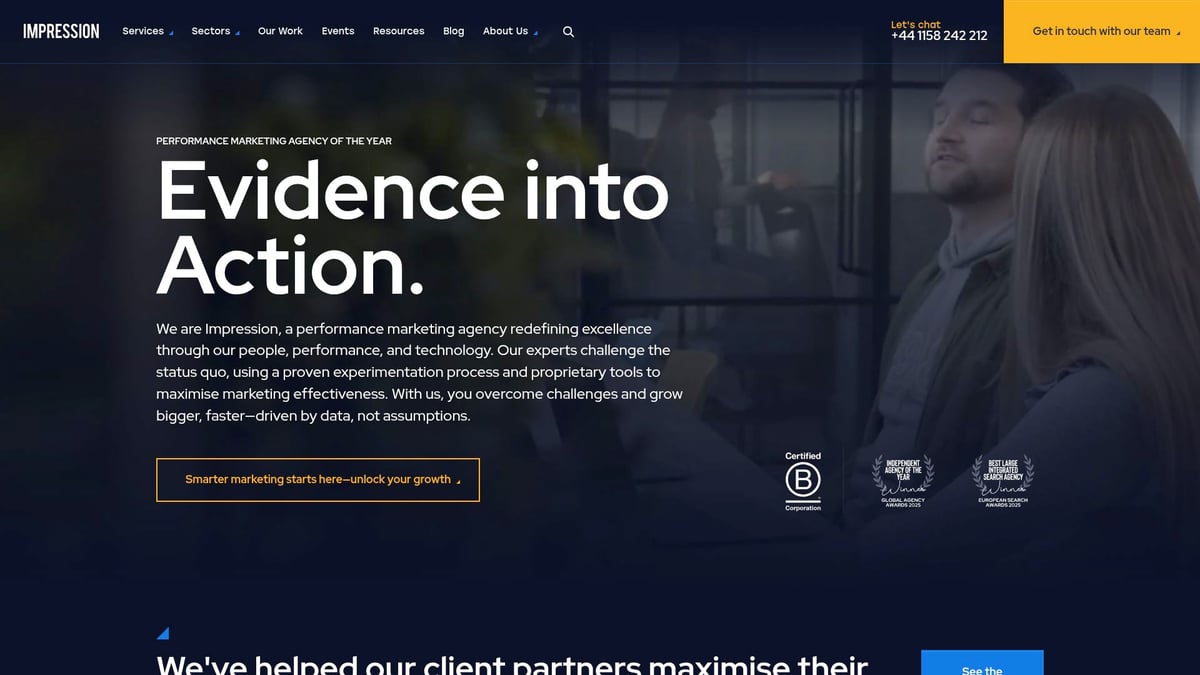 9 Must-See Creative Digital Marketing Websites in 2025 8 9 Must-See Creative Digital Marketing Websites in 2025 - Impression