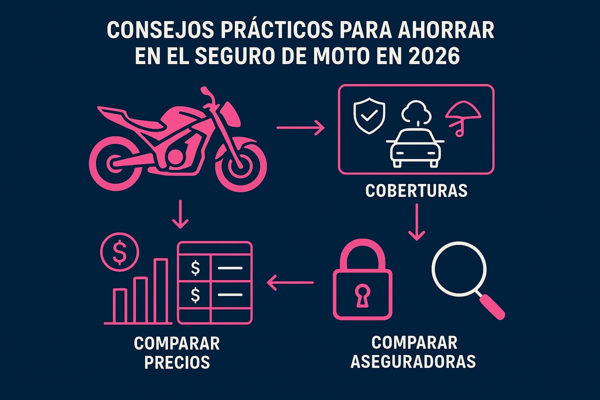 Consejos pr&aacute;cticos para ahorrar en tu seguro de moto
