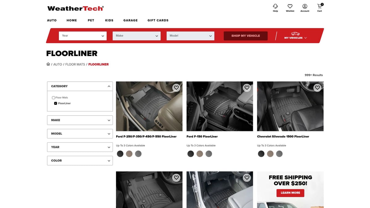 9 Essential Automobile Accessories Online for 2026 - WeatherTech FloorLiner DigitalFit