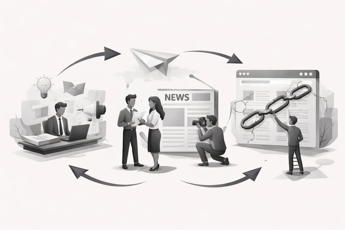 Digital PR workflow for backlinks