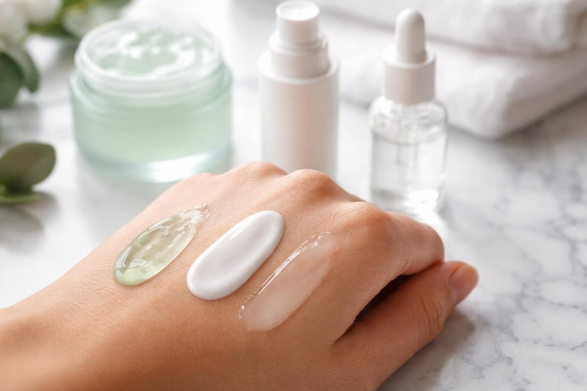 Moisturizer texture comparison