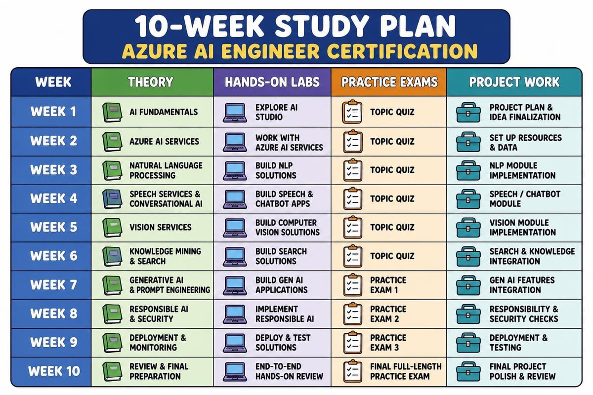 Effective AI certification study schedule