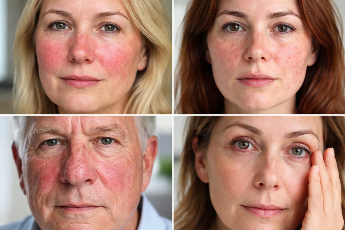 Rosacea subtypes and symptoms