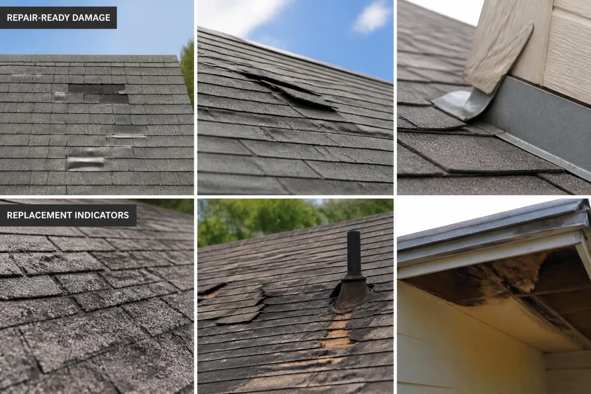 When localized damage qualifies for repair versus full replacement