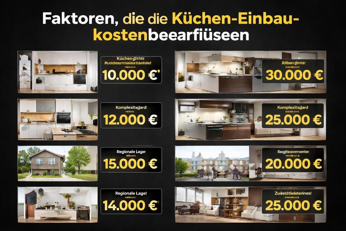 Preisfaktoren Küchenmontage