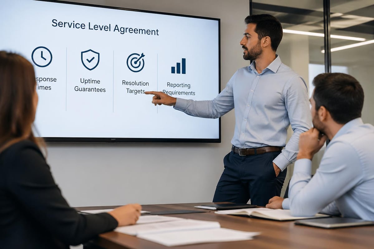 Service level agreement requirements