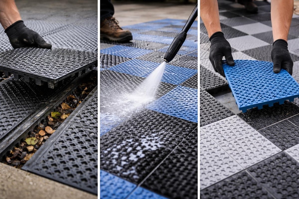 Swisstrax tile maintenance process