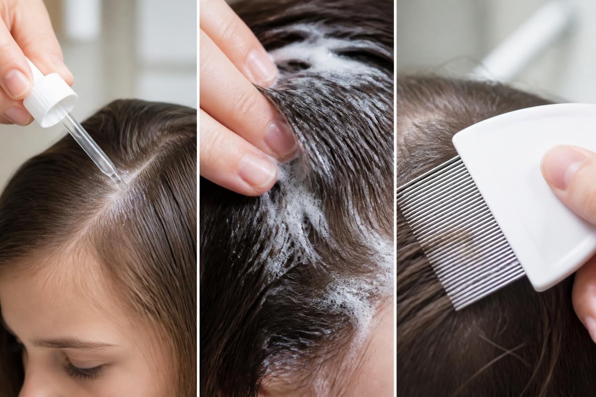 Three-step dimethicone treatment process