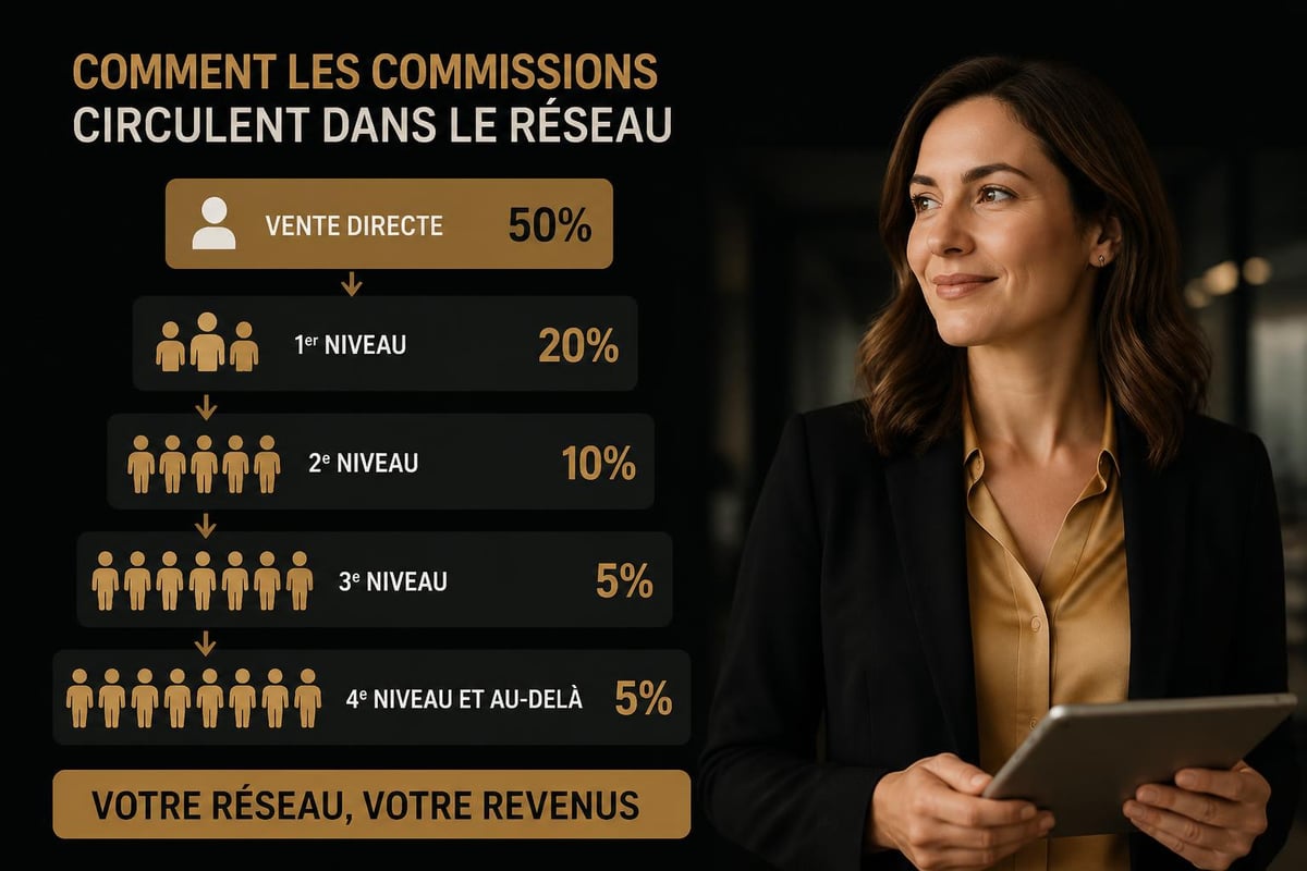 Network marketing compensation levels