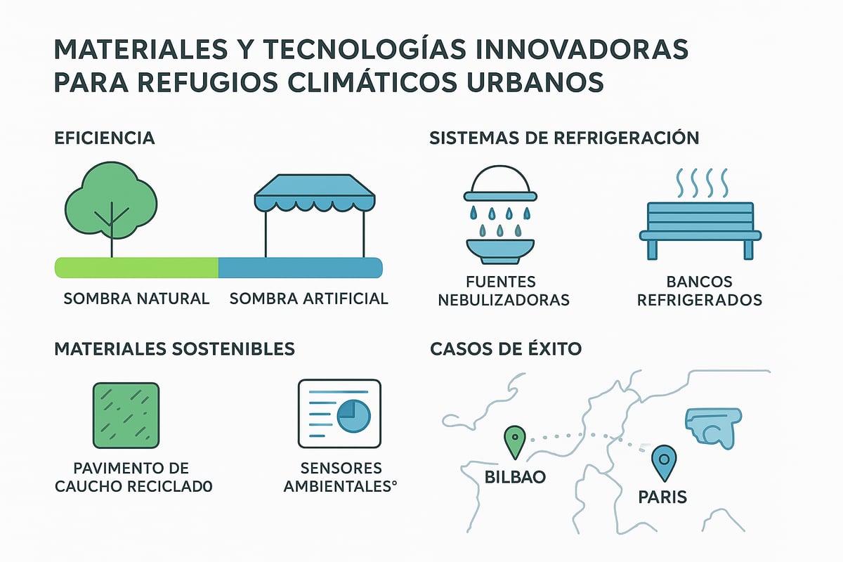 Materiales y Tecnologías Innovadoras para Refugios Climáticos