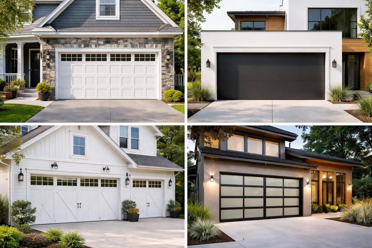 Garage door style categories