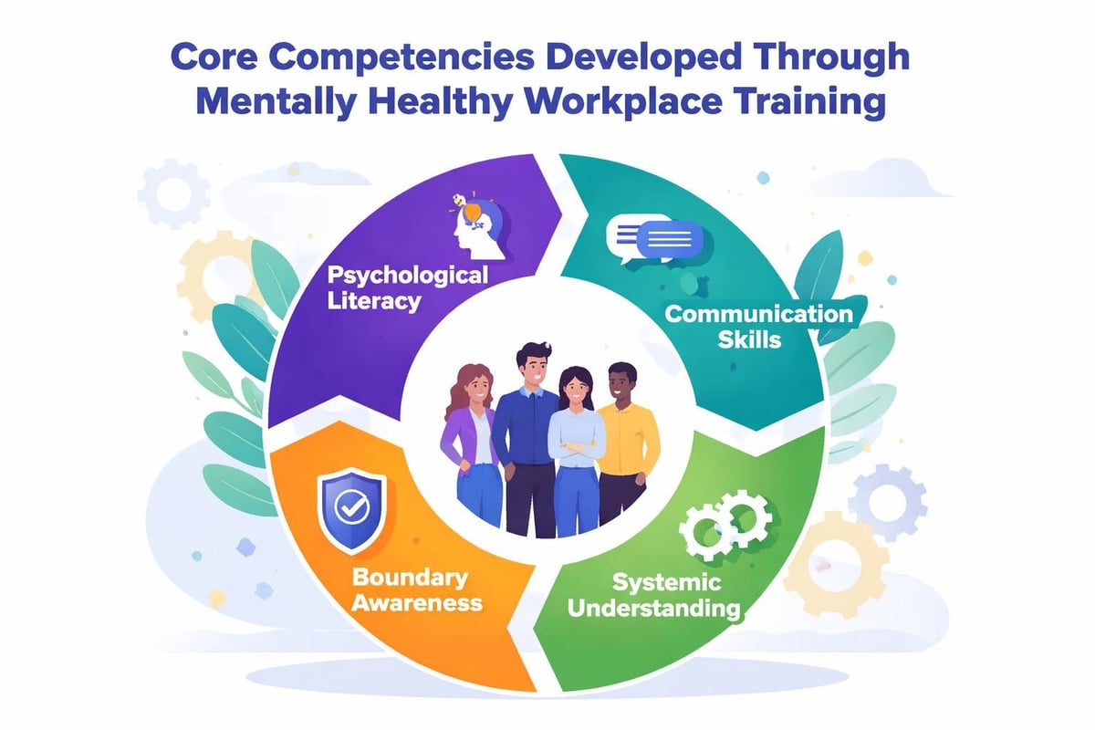 Components of mentally healthy workplace training