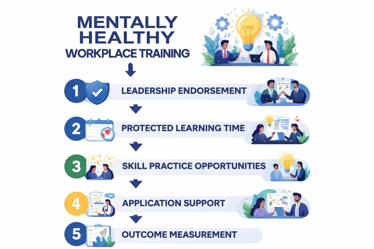Workplace mental health training implementation