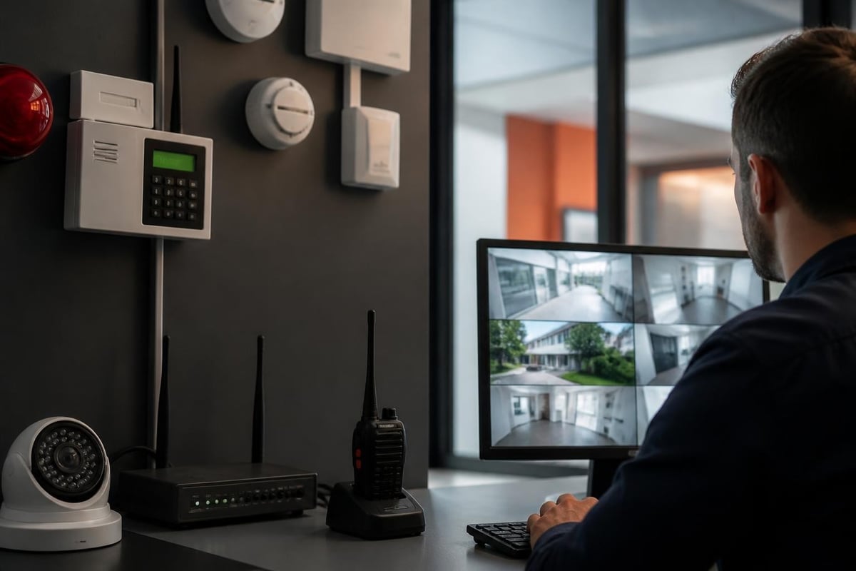 Commercial alarm system component architecture