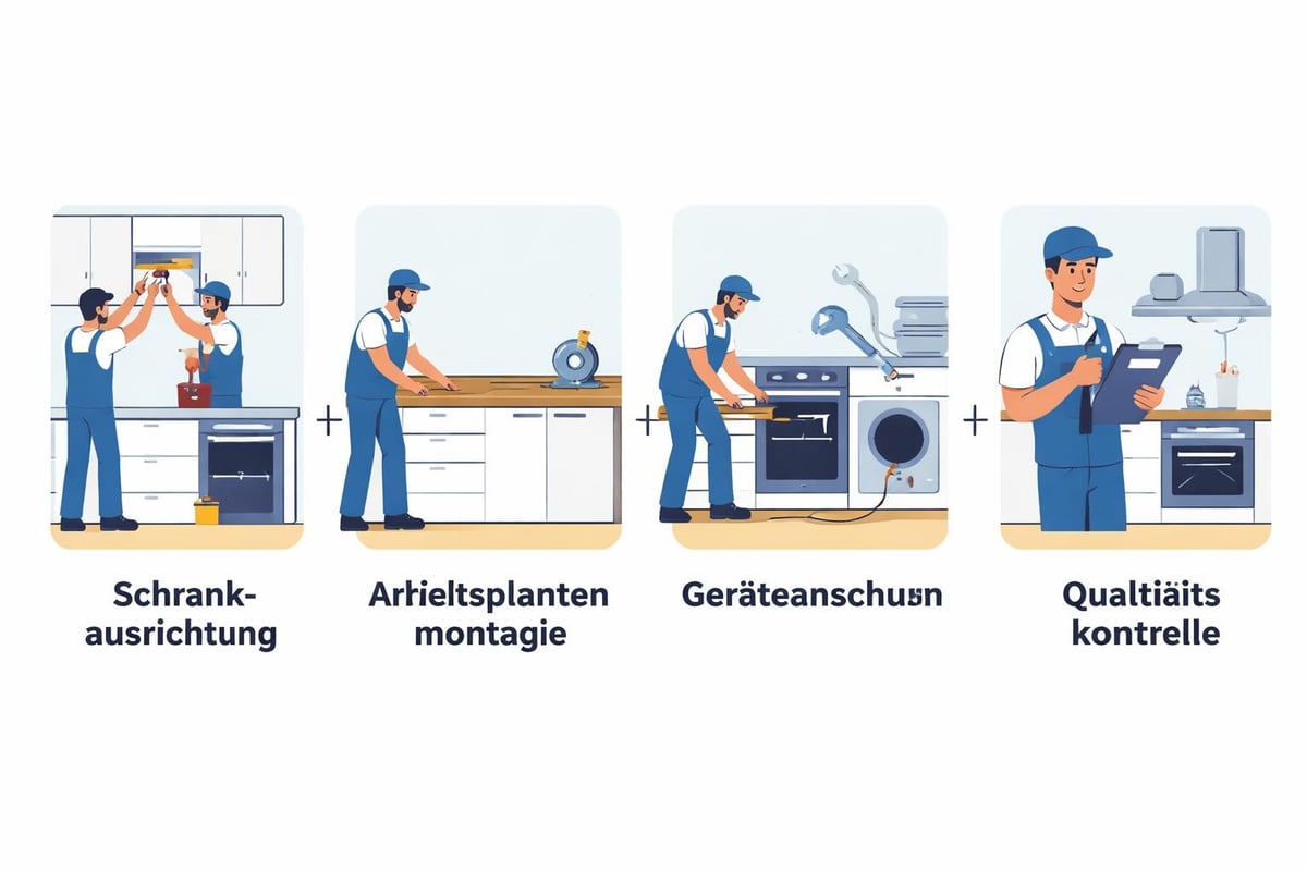 Küchenmontage Arbeitsschritte