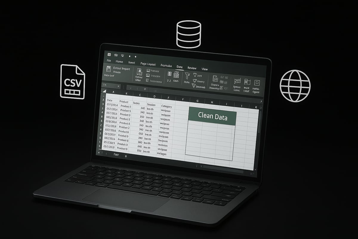 Preparing and Importing Data in Excel