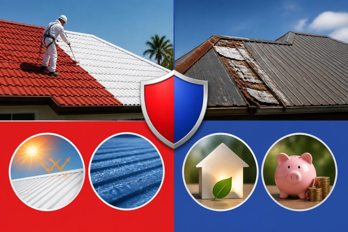 Roof painting benefits comparison