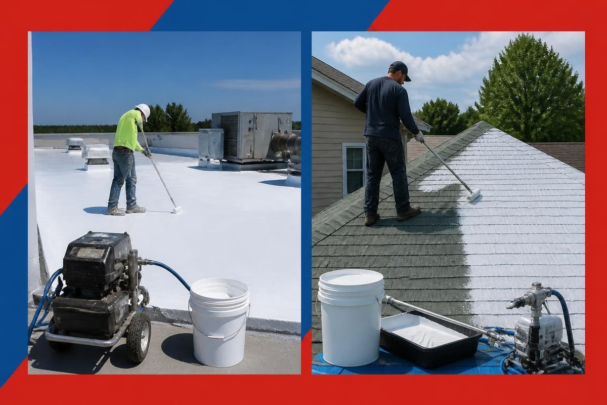 Commercial vs residential roof painting