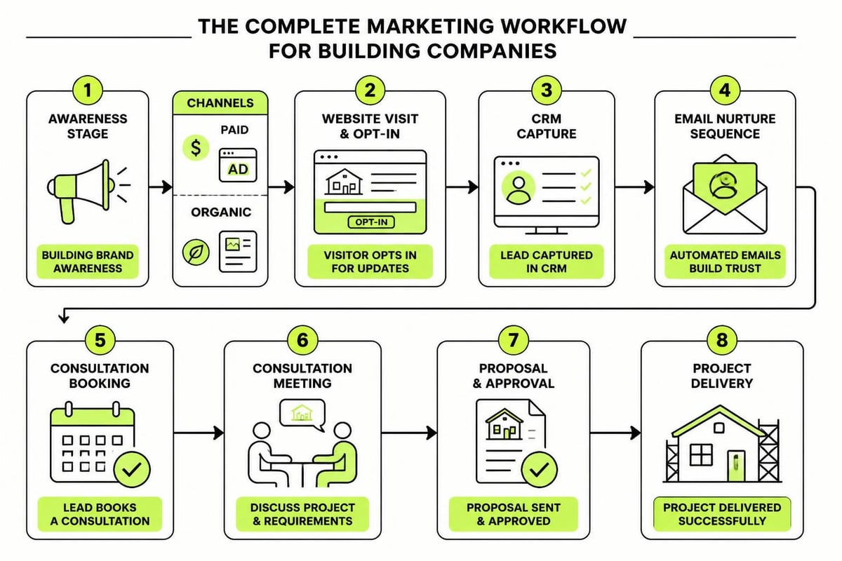 Builder marketing system workflow