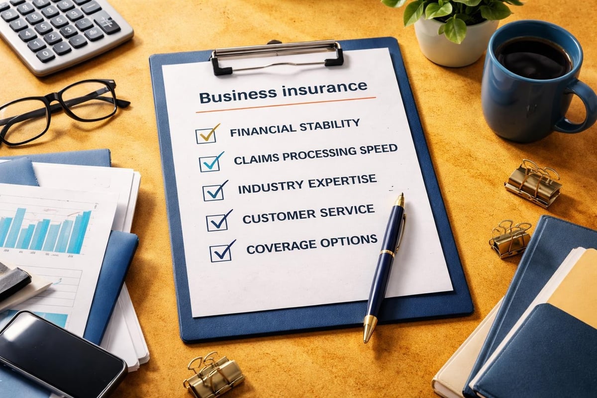 Company insurance evaluation criteria