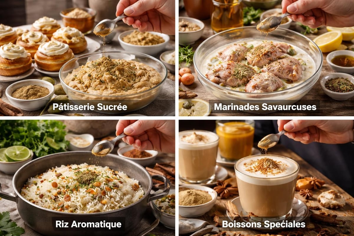 Applications culinaires de la cardamome