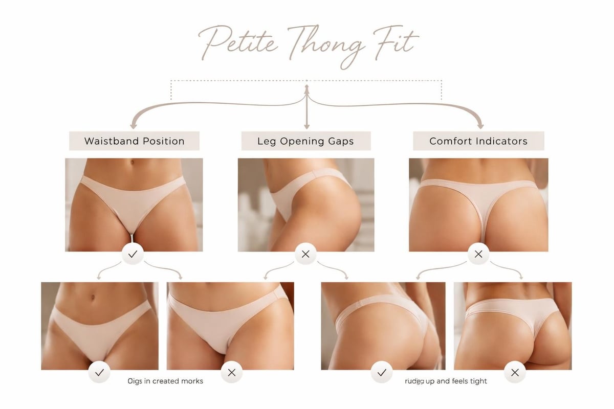 Petite thong fit checklist