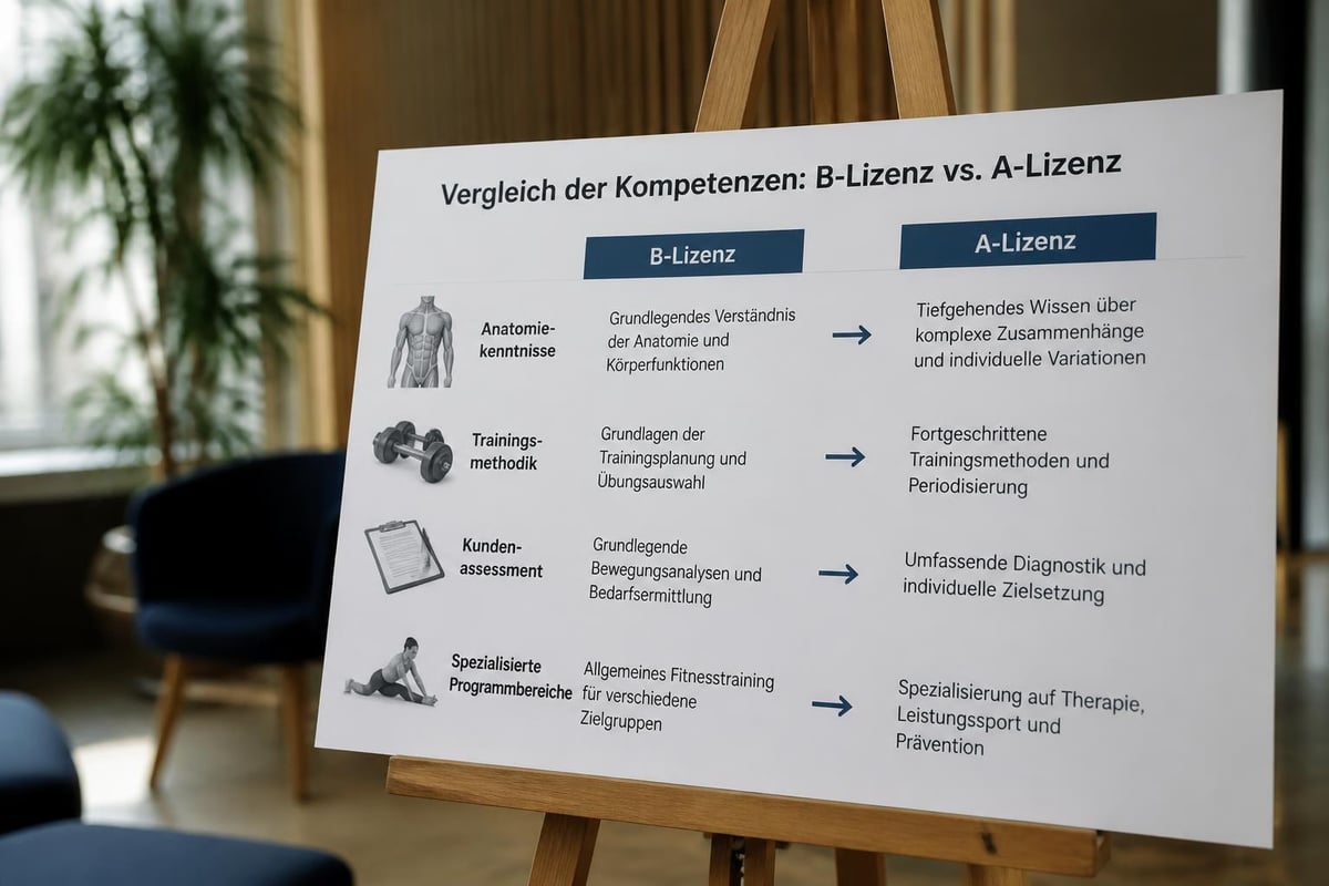 Fitness license qualification levels