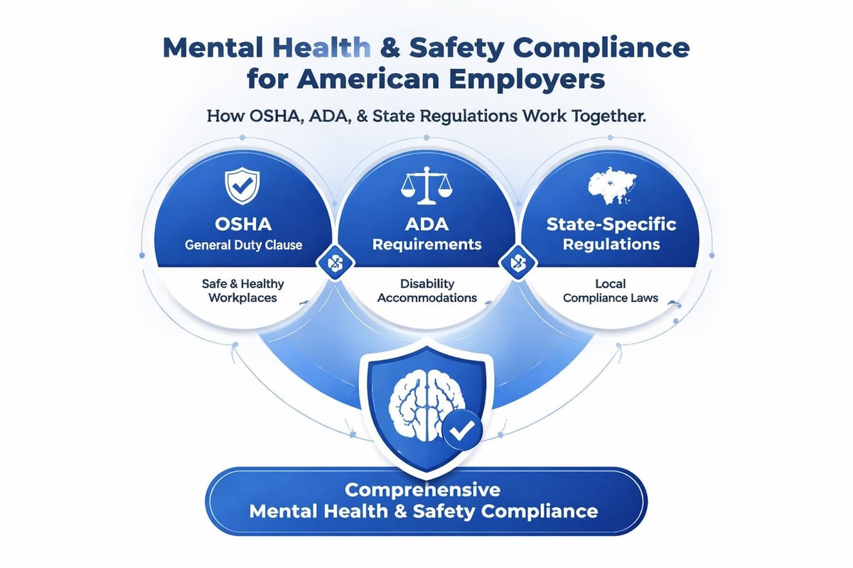 US workplace mental health legislation framework