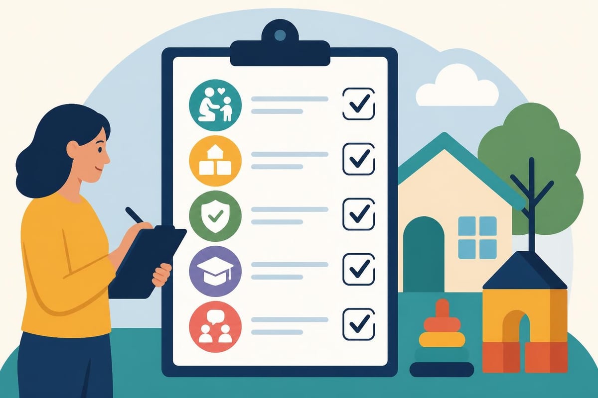 Childcare program evaluation checklist