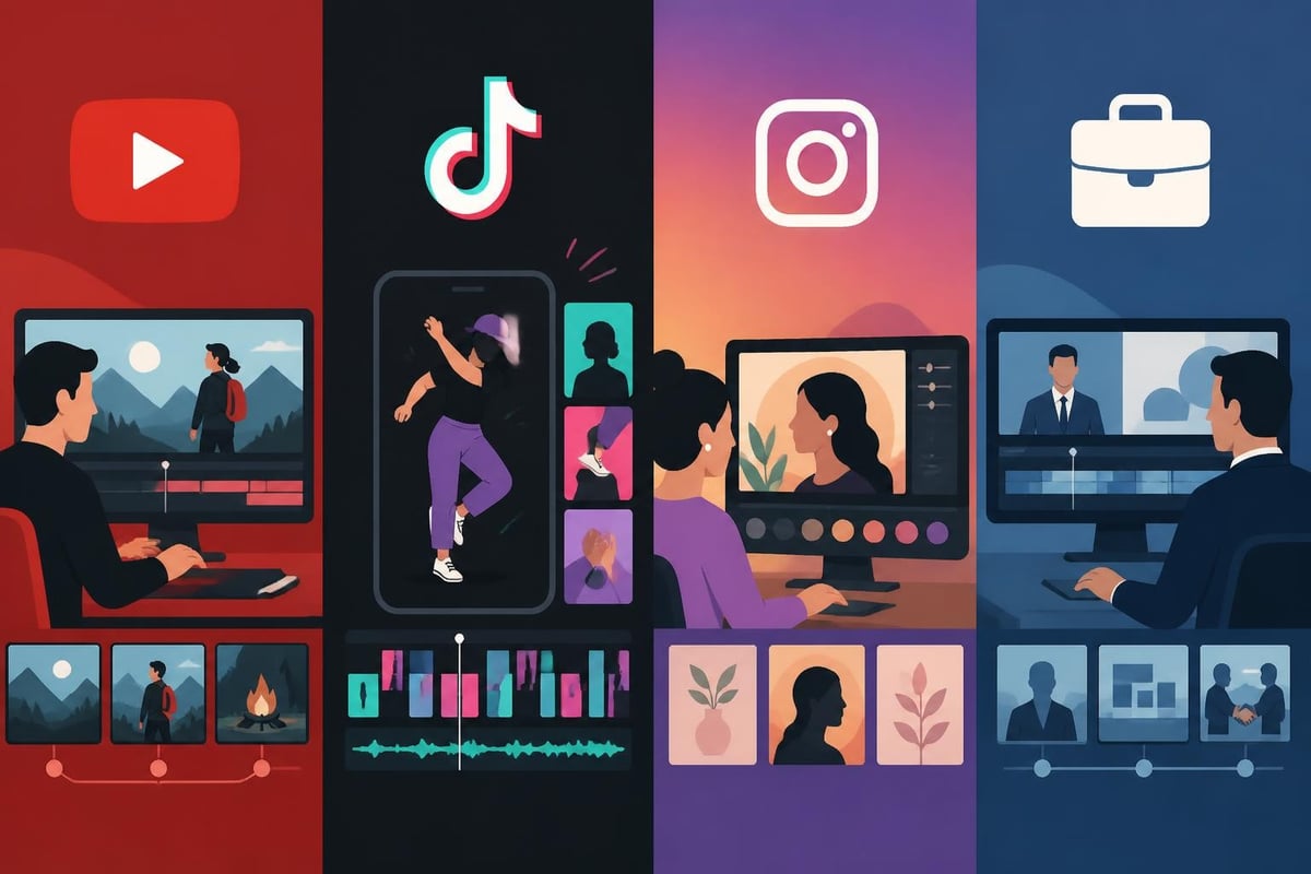 Platform-specific creative editing