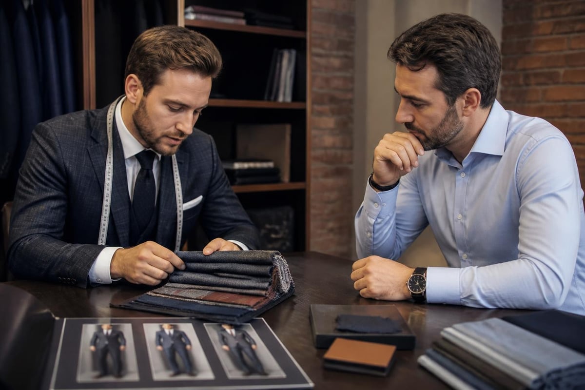 Custom suit consultation process