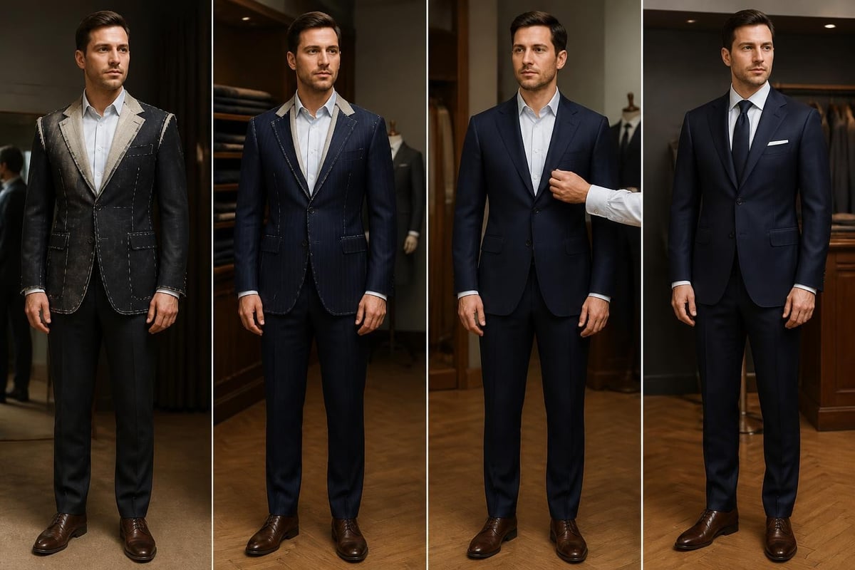 Suit fitting stages
