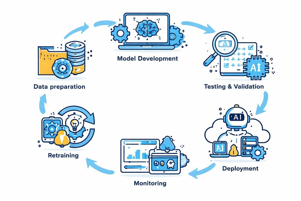 AI model lifecycle stages