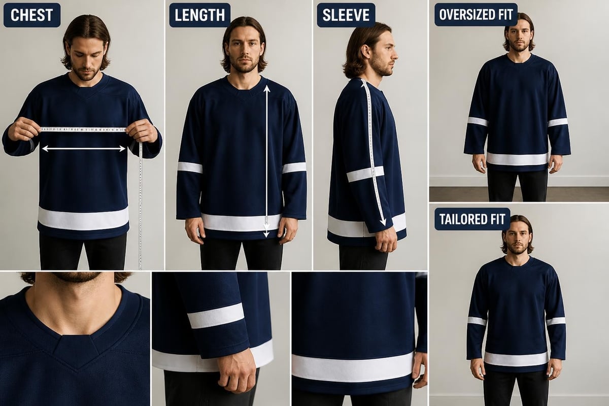 Hockey jersey sizing guide