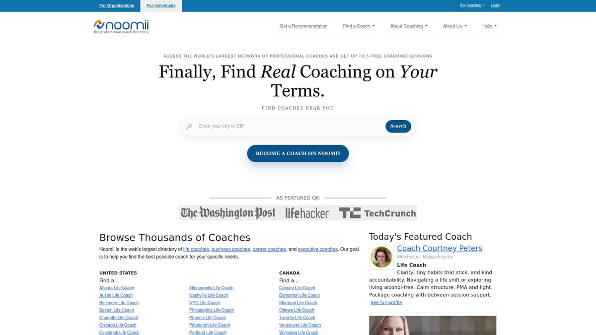 9 Essential Life Coach Directory USA Resources for 2025 - Noomii – The World’s Largest Coaching Directory
