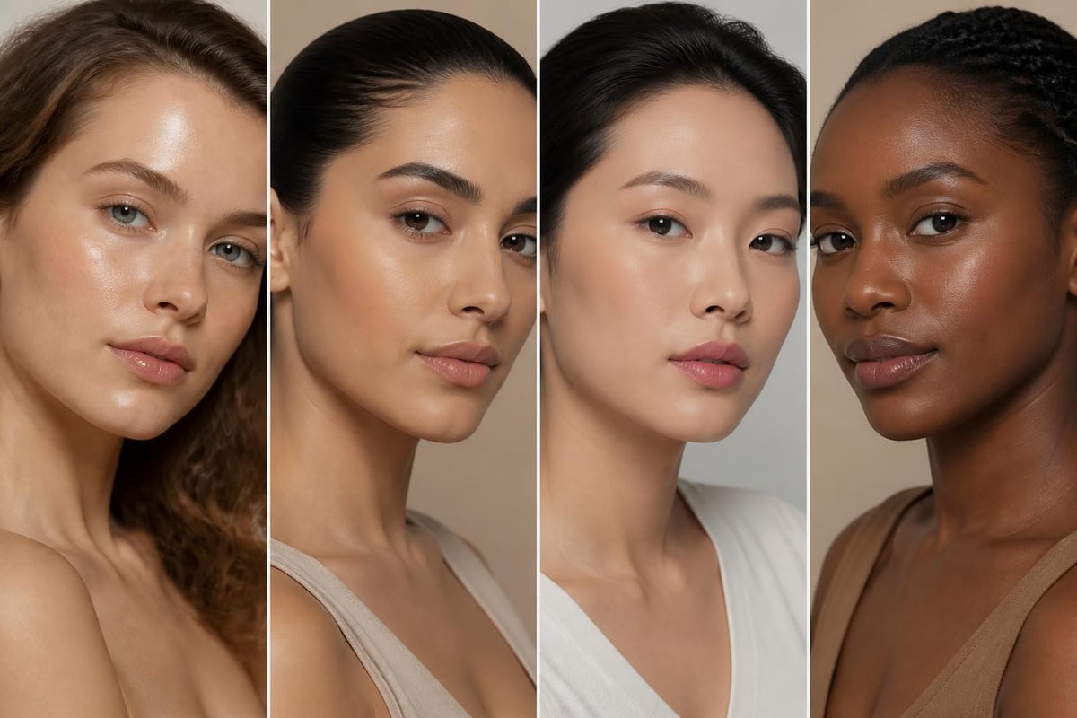Makeup finish types comparison