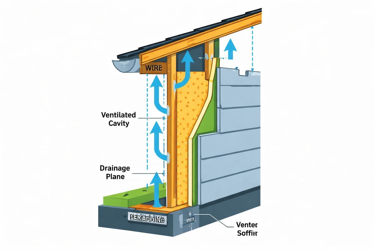 Cladding ventilation system