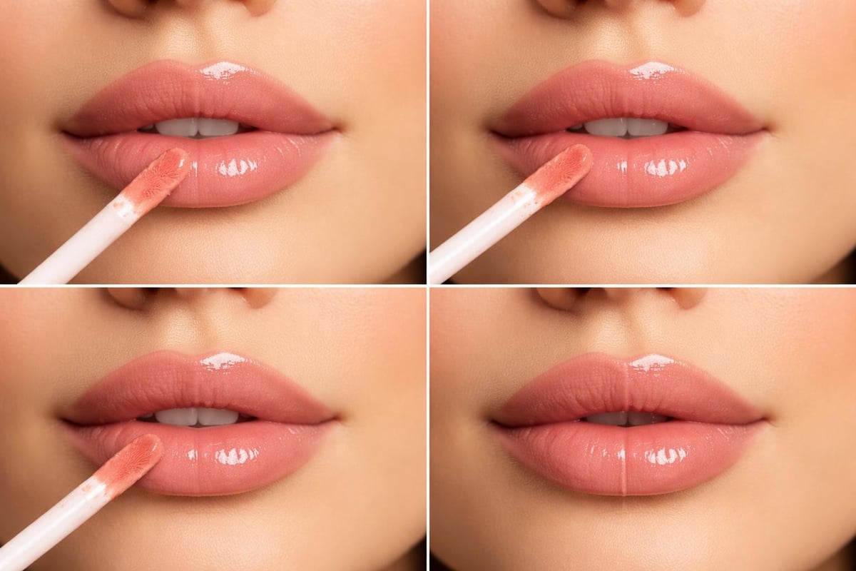 Lip oil application technique