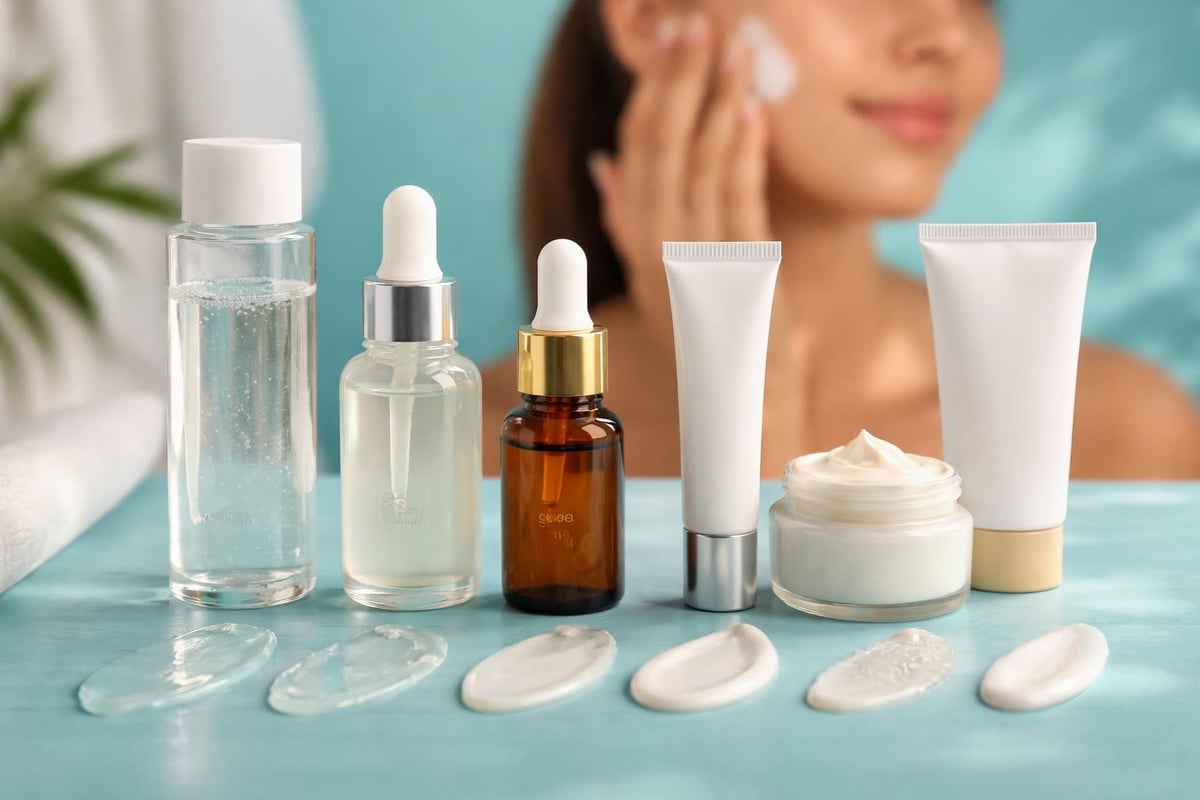 Skincare layering technique